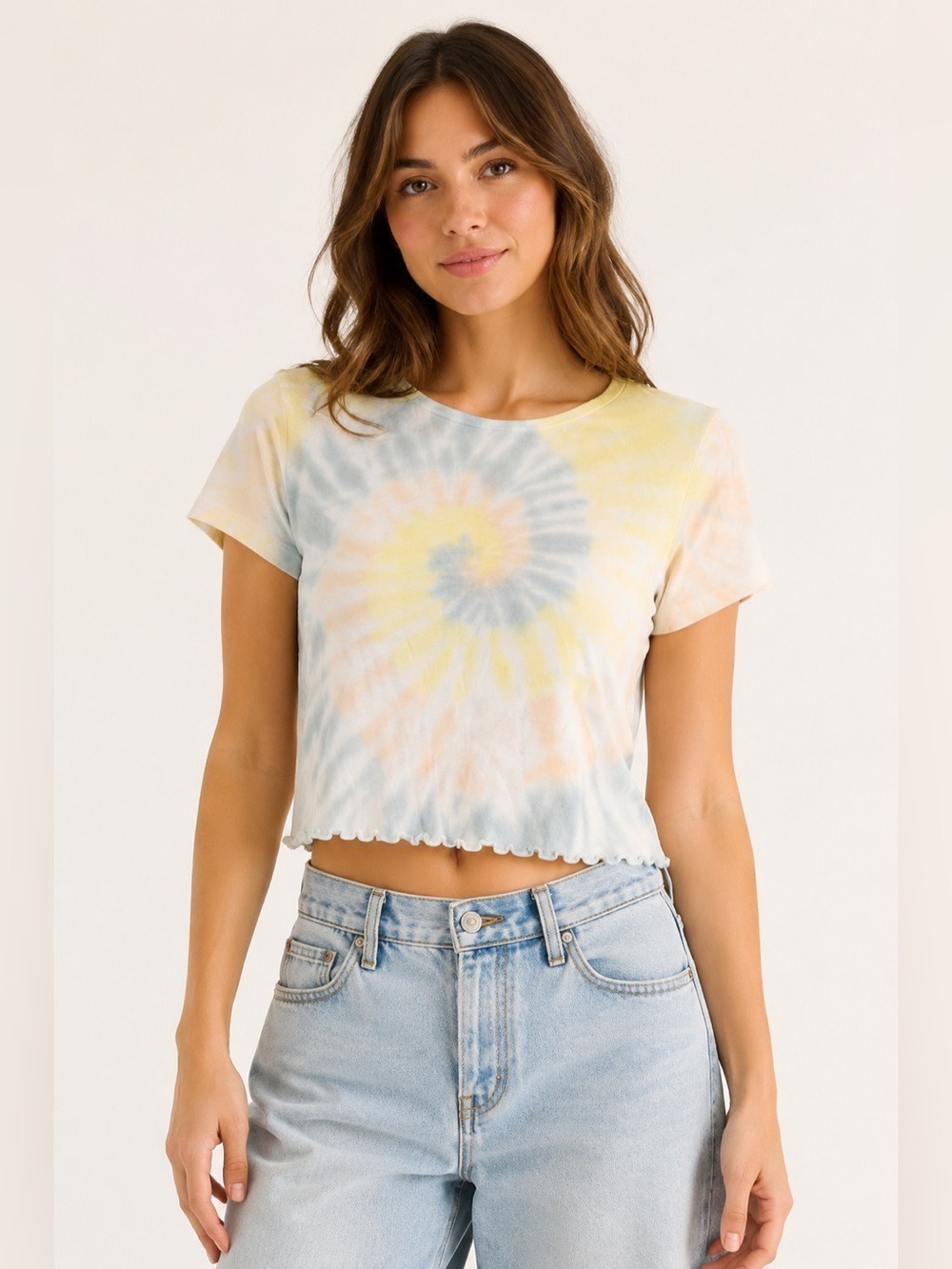 American Eagle women’s tie-dye crop T. Size S
